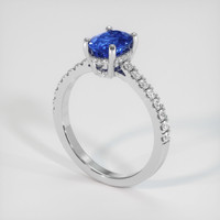 1.27 Ct. Sapphire Ring, 14K White Gold 2