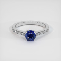 0.94 Ct. Sapphire Ring, 14K White Gold 1