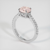 2.03 Ct. Sapphire Ring, 14K White Gold 2