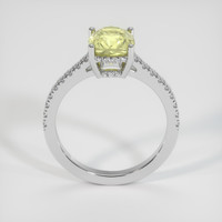 2.48 Ct. Yellow Sapphire Ring, 14K White Gold 3