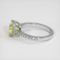 2.48 Ct. Yellow Sapphire Ring, 14K White Gold 4
