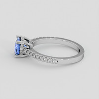 1.42 Ct. Blue Sapphire Ring, 14K White Gold 4