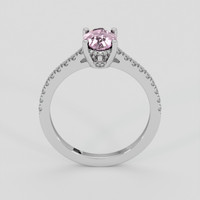 1.15 Ct. Pink Sapphire Ring, 14K White Gold 3