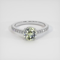 2.16 Ct. Sapphire Ring, 14K White Gold 1