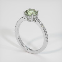 2.16 Ct. Sapphire Ring, 14K White Gold 2