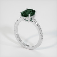 3.01 Ct. Sapphire Ring, 14K White Gold 2