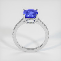 4.04 Ct. Blue Sapphire Ring, 14K White Gold 3