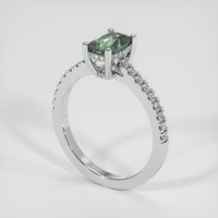1.10 Ct. Sapphire Ring, 14K White Gold 2
