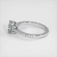 1.06 Ct. Sapphire Ring, 14K White Gold 4