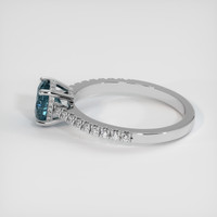 1.19 Ct. Sapphire Ring, 14K White Gold 4