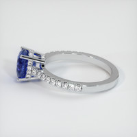 1.75 Ct. Blue Sapphire Ring, 18K White Gold 4
