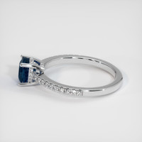1.29 Ct. Sapphire Ring, 18K White Gold 4