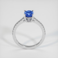 1.98 Ct. Blue Sapphire Ring, 18K White Gold 3