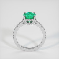 1.31 Ct. Emerald Ring, 18K White Gold 3