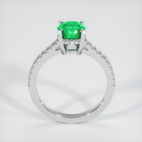 0.94 Ct. Emerald Ring, 18K White Gold 3