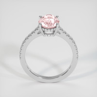 3.21 Ct. Pink Sapphire Ring, 18K White Gold 3