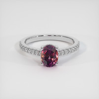 1.52 Ct. Bi Color Sapphire Ring, 18K White Gold 1