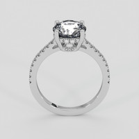 2.08 Ct. White Sapphire Ring, 18K White Gold 3