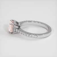 2.03 Ct. Pink Sapphire Ring, 18K White Gold 4