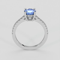 1.42 Ct. Blue Sapphire Ring, 18K White Gold 3