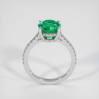 2.52 Ct. Emerald Ring, 18K White Gold 3