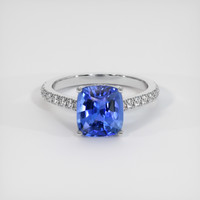 3.05 Ct. Sapphire Ring, 18K White Gold 1