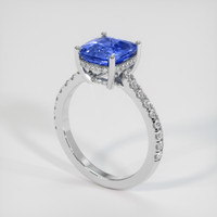 3.05 Ct. Sapphire Ring, 18K White Gold 2