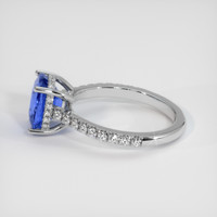 3.05 Ct. Sapphire Ring, 18K White Gold 4