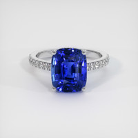 5.09 Ct. Sapphire Ring, 18K White Gold 1