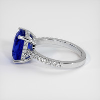 5.09 Ct. Sapphire Ring, 18K White Gold 4