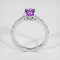 1.34 Ct. Purple Sapphire Ring, 18K White Gold 3