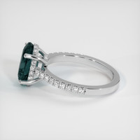 3.24 Ct. Sapphire Ring, 18K White Gold 4