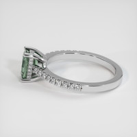 1.10 Ct. Sapphire Ring, 18K White Gold 4