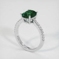 3.08 Ct. Sapphire Ring, 18K White Gold 2