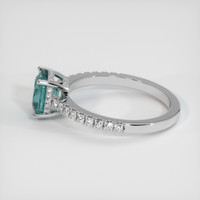 1.26 Ct. Sapphire Ring, 18K White Gold 4