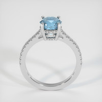 3.24 Ct. Sapphire Ring, 18K White Gold 3
