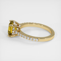 2.10 Ct. Yellowish Green Sphene (Titanite) Ring, 10K Yellow Gold 4