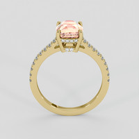 2.33 Ct. Padparadscha Sapphire Ring, 10K Yellow Gold 3