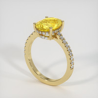 3.07 Ct. Yellow Sapphire Ring, 10K Yellow Gold 2