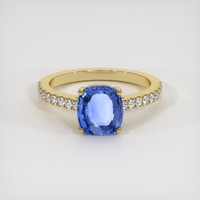 2.20 Ct. Sapphire Ring, 14K Yellow Gold 1