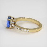 2.20 Ct. Sapphire Ring, 14K Yellow Gold 4