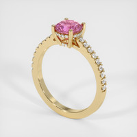 2.15 Ct. Pink Sapphire Ring, 14K Yellow Gold 2