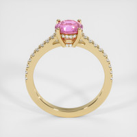 2.15 Ct. Pink Sapphire Ring, 14K Yellow Gold 3
