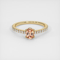 0.75 Ct. Sapphire Ring, 14K Yellow Gold 1