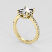 2.69 Ct. Pink Sapphire Ring, 14K Yellow Gold 2