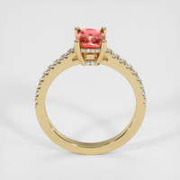 1.18 Ct. Padparadscha Sapphire Ring, 14K Yellow Gold 3