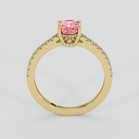 1.26 Ct. Padparadscha Sapphire Ring, 14K Yellow Gold 3