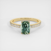 1.63 Ct. Sapphire Ring, 14K Yellow Gold 1