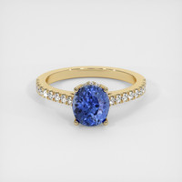 1.75 Ct. Sapphire Ring, 18K Yellow Gold 1