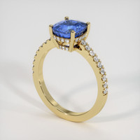 2.20 Ct. Sapphire Ring, 18K Yellow Gold 2